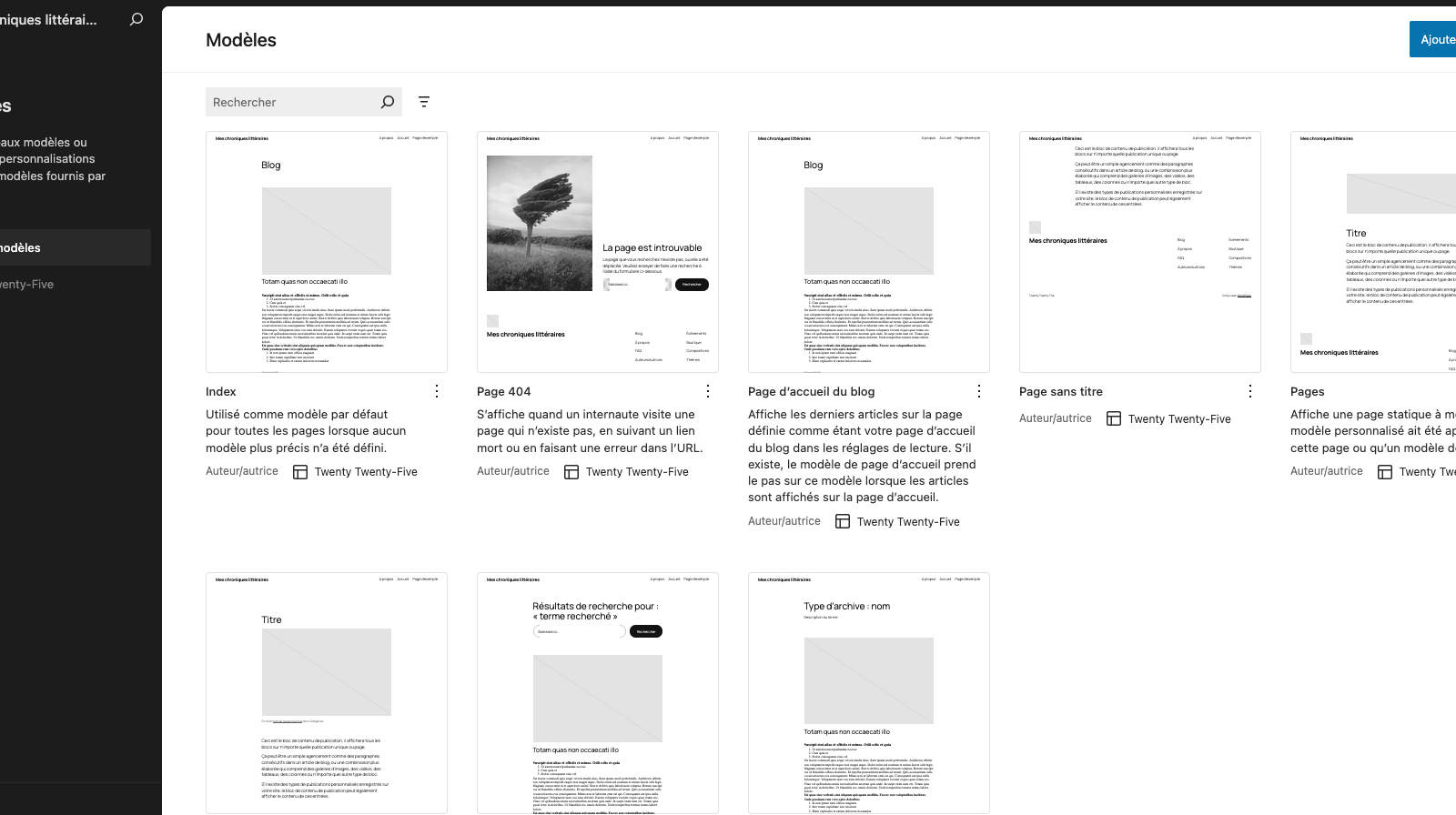 fse editeur de site wordpress