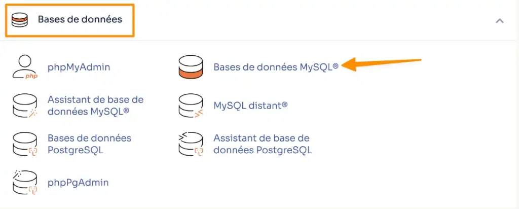 base de donnees