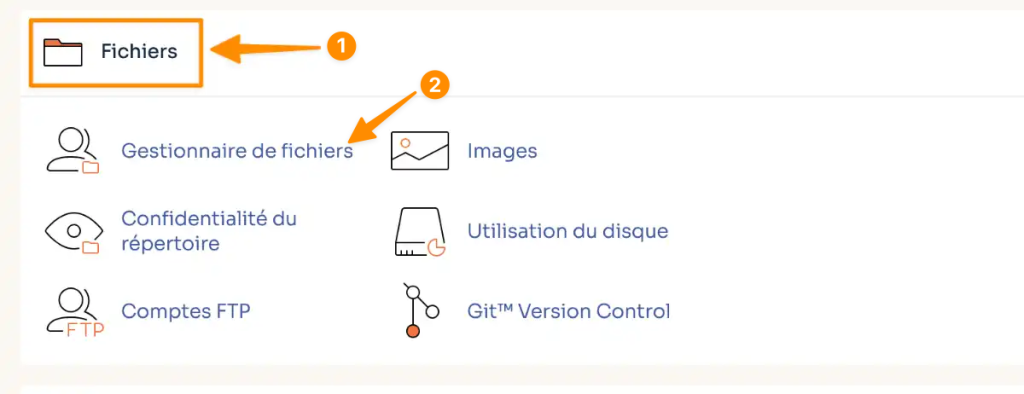 gestionnaire fichiers