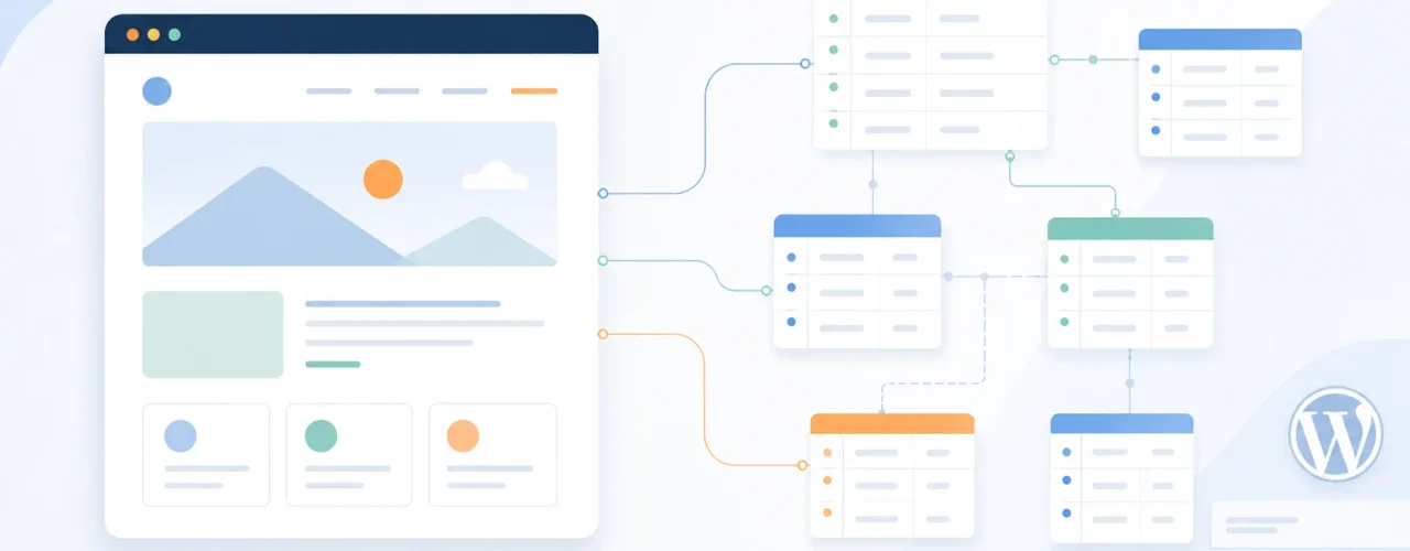 la base de données wordpress